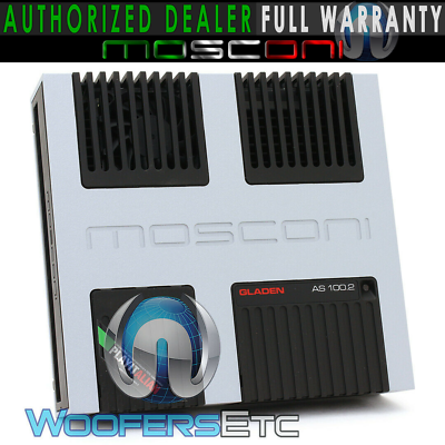 モスコニ　パワーアンプ　AS100.2 MOSCONI AS-100.2 AMP 2-CHANNEL 200W AS LINE CLASS AB AMPLIFIER