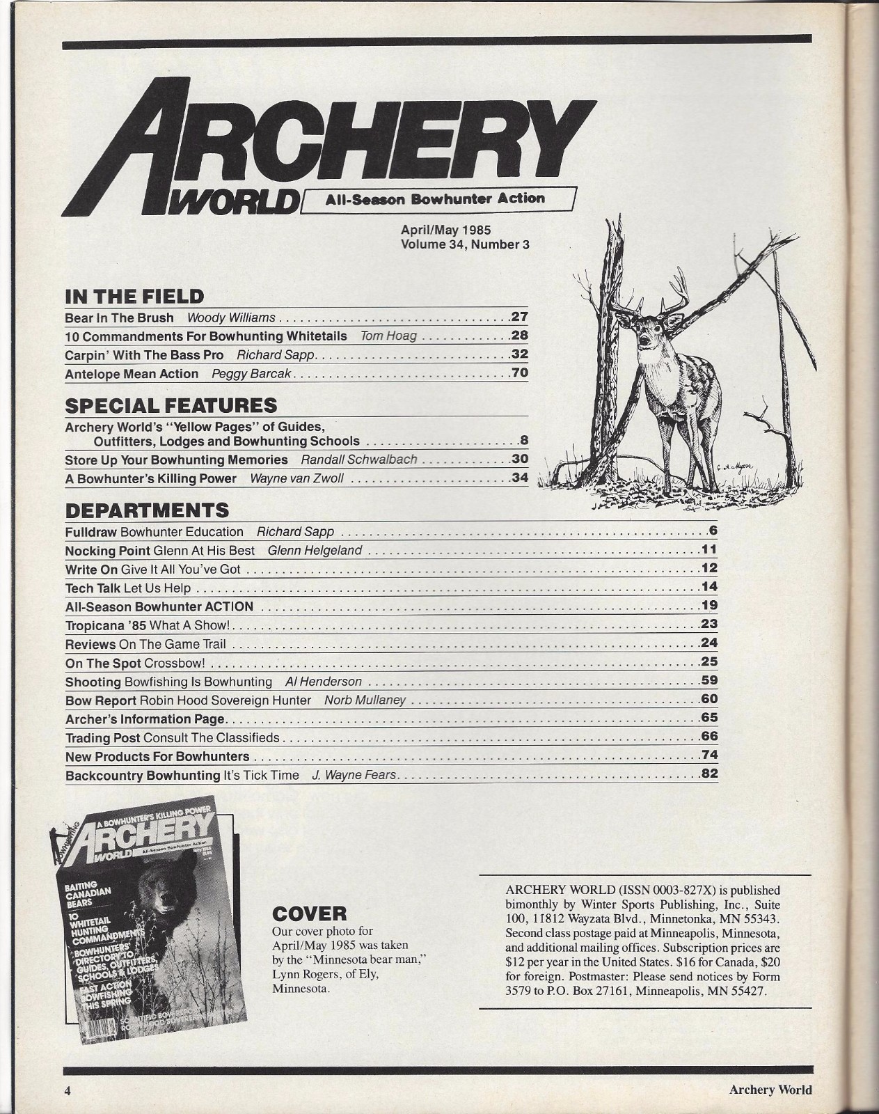 ARCHERY WORLD Magazine May 1985 eBay