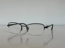 MARCHON Tres Jolie 173 033 Half Rim Black Eyeglasses Optical Frame 51-17-135