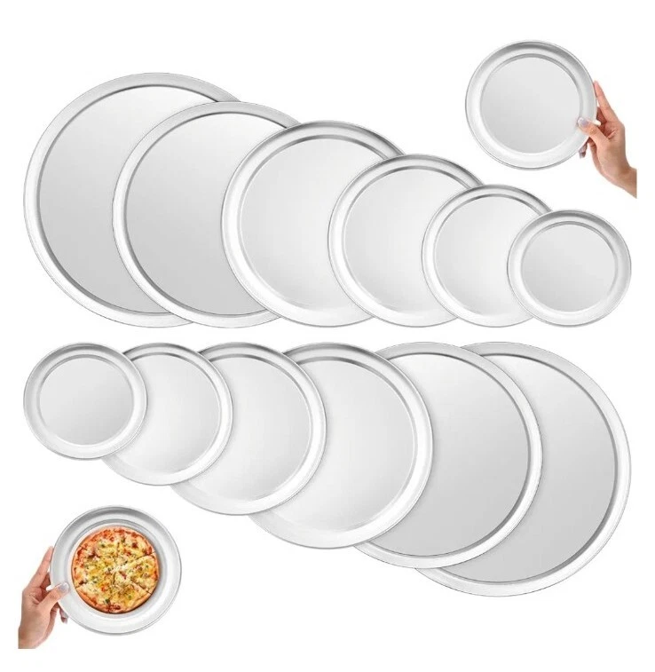 12 Count Round Pizza Pans Of Various Sizes