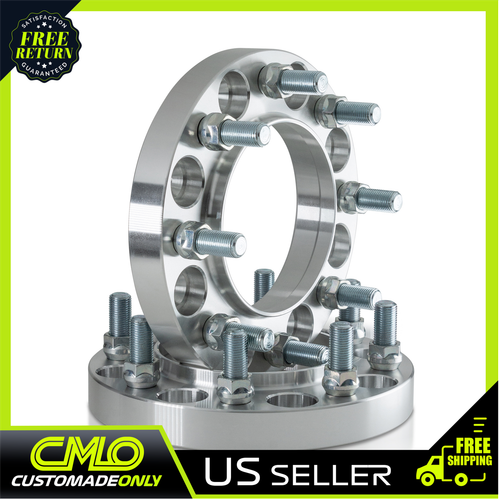 2) 1" Hub Centric Wheel spacers 8x6.5 Fits Ram 2500 3500 19942012 with