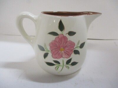 Vintage Stangl Wild Rose Creamer .. 3.5'' Tall