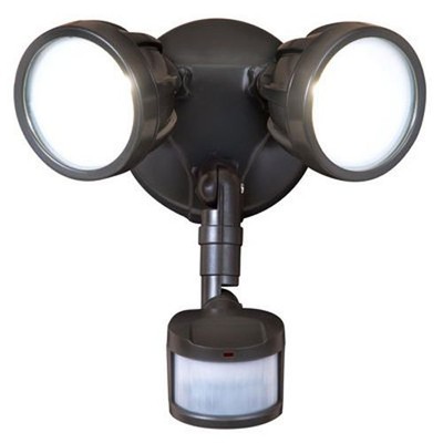 twin head security light