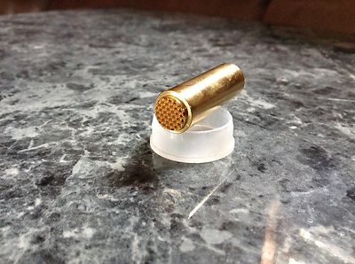 1911 End Cap Gov Standard Checkered Stainless 24k gold plated