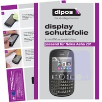 1X Schutzfolie FüR Nokia Asha 201 Klar Display Unsichtbar Passgenau