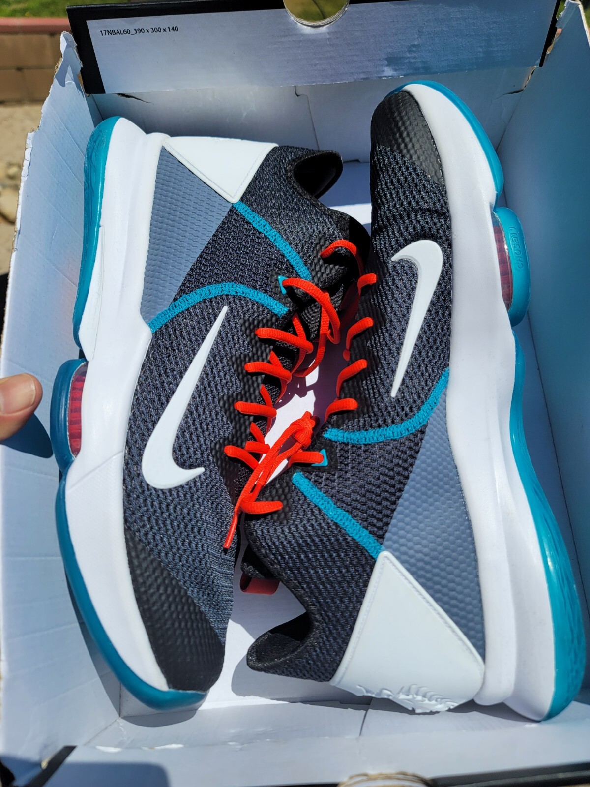 Nike LeBron Witness 4 Black Red Glass 