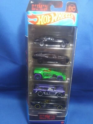 Hot Wheels 2022 DC Batman 5 Pack Corvette Batmobile Burl-esque Nomad The Gov'ner