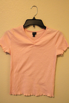 Target Art Class Girl's Size L 10- 12 Solid Light Pink Shirt Top