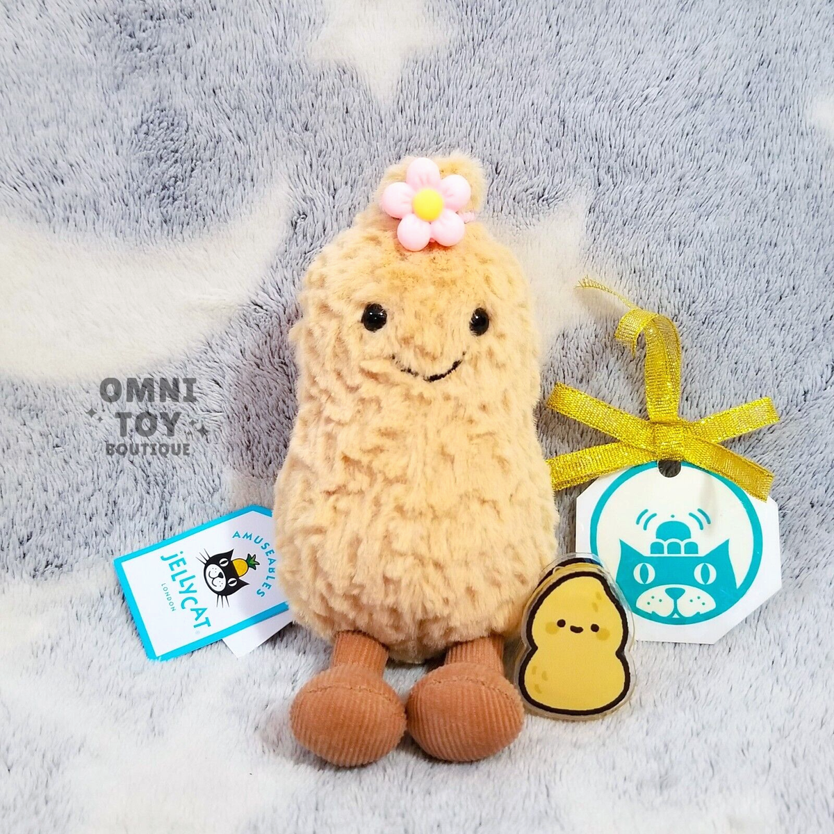 Jellycat AMUSEABLE PEANUT Authentic Plush Food Toy Fun Cute NWT