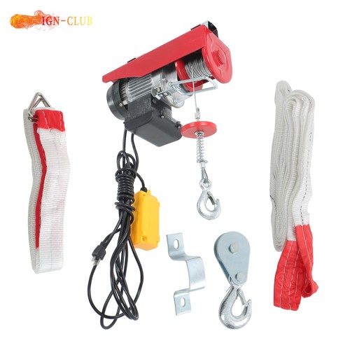 Industrial 110V Electric Winch 440LB Lifting Capacity 14FT Remote Garage Hoist - Picture 4 of 24
