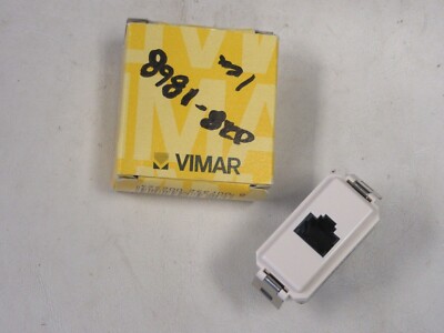 VIMAR 08216 SERIES 8000 IVORY TELEPHONE OUTLET MARINE BOAT