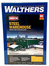 HO Scale Walthers Cornerstone 933-4080 Steel Warehouse Building Kit