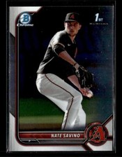 2022 Bowman Draft #BDC-163 Nate Savino Chrome Arizona Diamondbacks