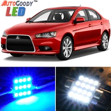 8 x Premium Blue LED Lights Interior Package for 07-17 Mitsubishi Lancer + Tool