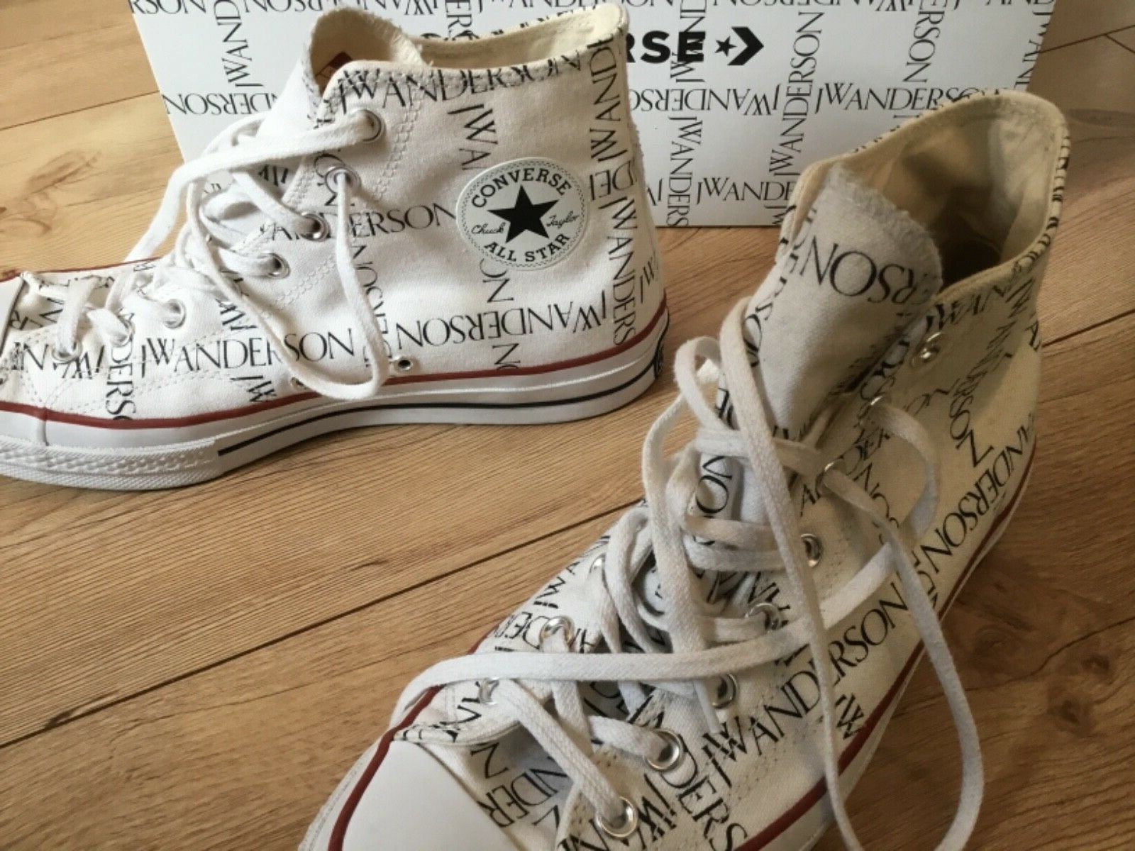 günstige angebote verkauf Weiße Converse X JW Anderson High Top Sneakers/ Chucks， 44， gebraucht Rabatt bis zu 50% Angebot -boomsportsacademy.com