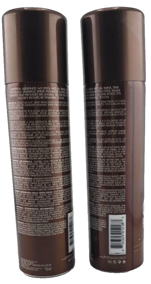 Oscar Blandi Medium Hold Hair Spray 7 oz Brushable Styling Product ( 2pc ) NEW - Image 2 of 3