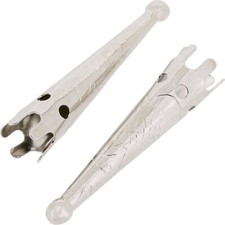 Jewelry Making Nickel Plated Fancy Bolo Tip 33mm x 7mm I.D 4mm Fits 4 6 Ply Cord