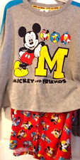 Disney Mickey Mouse 2 Pcs Lounge Sleep Set Size XXL Sweatshirt- Shorts Colorful