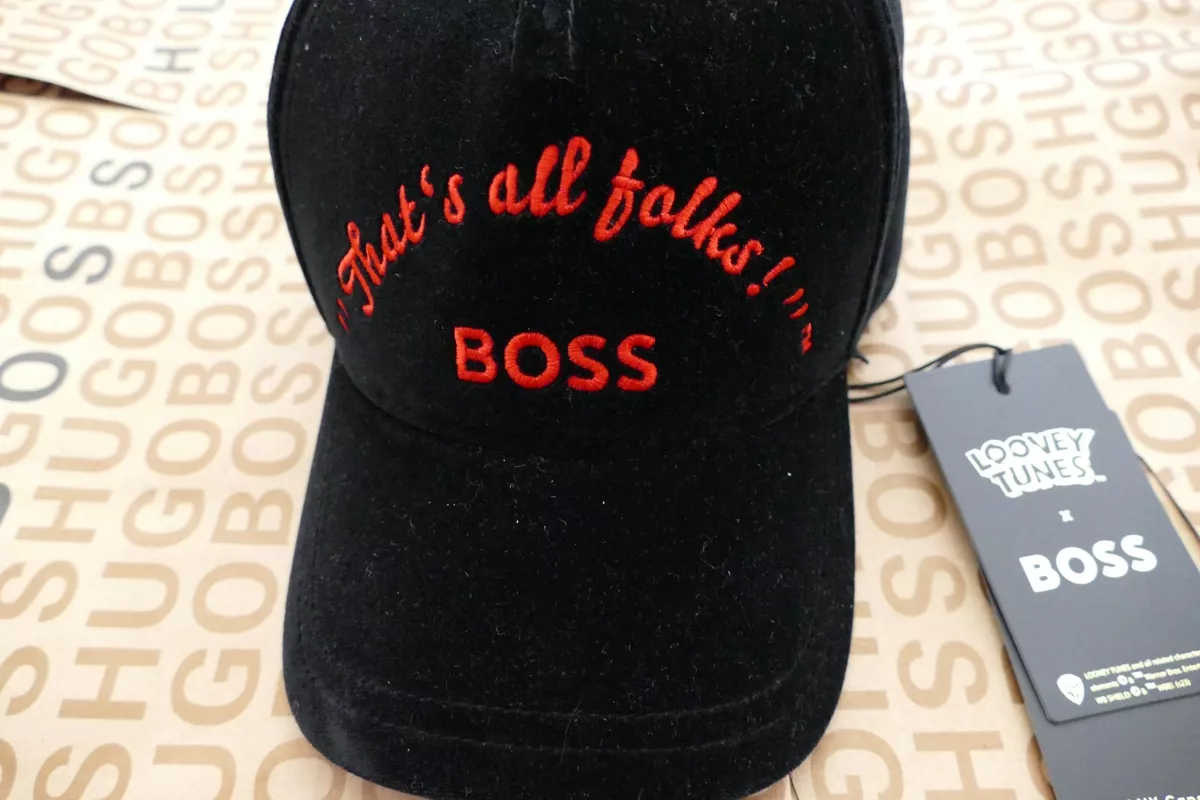 New Hugo Boss unisex Looney Tunes Bugs Bunny black limited rare baseball  hat cap