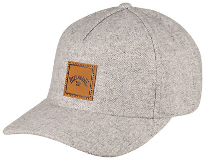 Billabong Stacked Snapback Hat Grey New