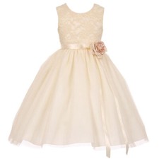 IVORY Size 12 Flower Girl Dress for Special Occasions Bridesmaid Prom Birthday