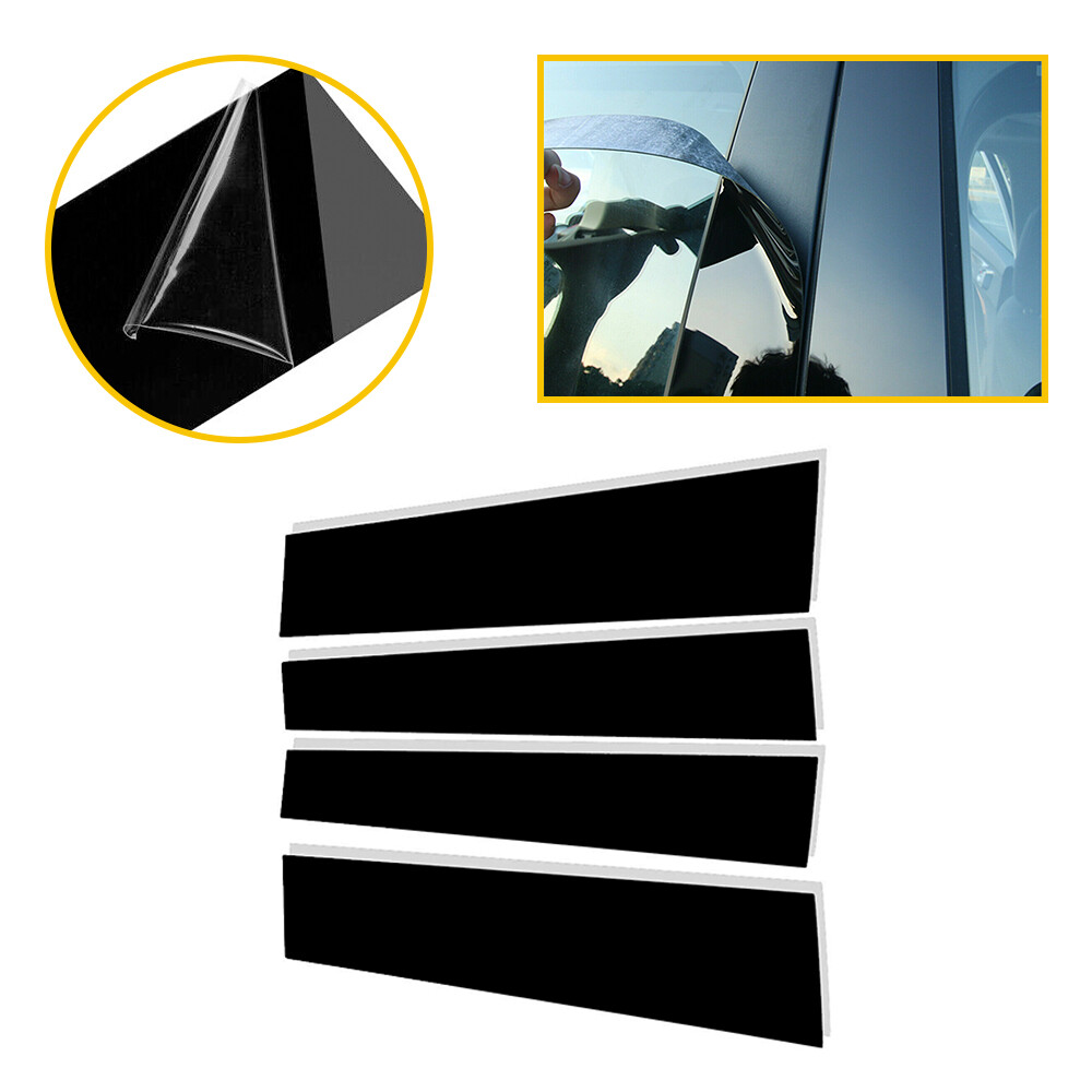 For Tundra TOYOTA Double Cab 2007-2021 Black Pillar Posts Door Window Cover Kits