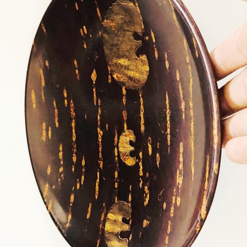 Japanese Cherry Bark Tray Serving Plate Wooden Kabazaiku Sakura Handcrafted T12 - Picture 8 of 16