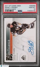 2011-12 UD SP Game Used Significance Auto Autograph Sidney Crosby /50 PSA 10