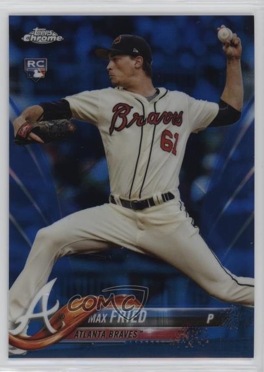 2018 Topps Chrome Blue Refractor 7/150 Max Fried #66 10y2