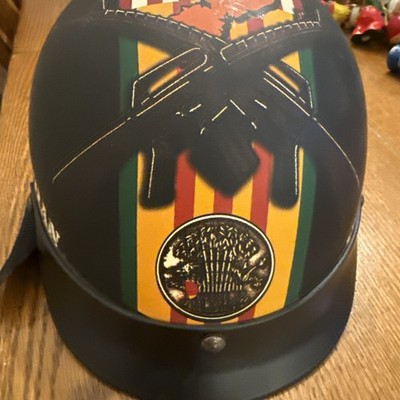 Vietnam Veteran Custom High Gloss Half Shell Helmet (small)