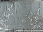 HARBOR HOUSE ~ Fabric Shower Curtain ~ Blue & White Embroidered Coral ~ 70 x 72