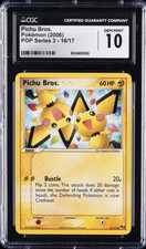 2006 POKEMON POP SERIES 3 #16/17 PICHU BROS. CGC 10 GEM MINT on eBay