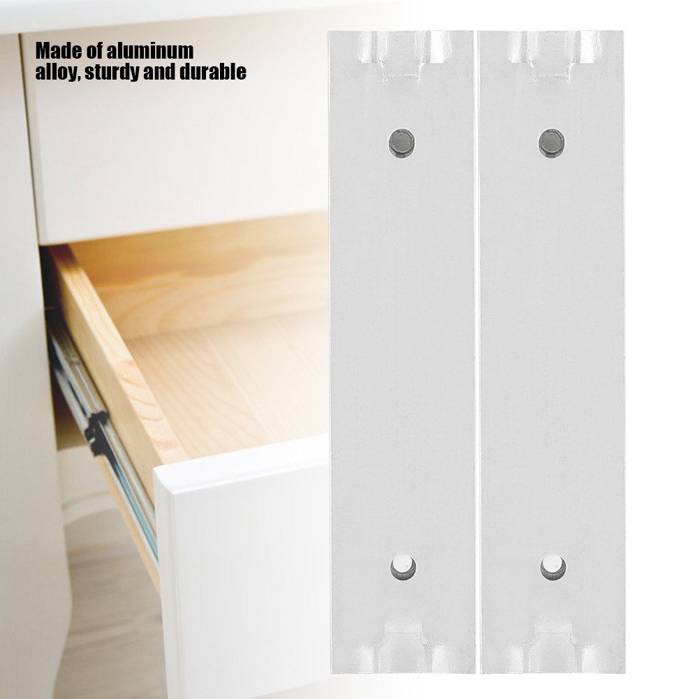 2pcs/ Set Mini Aluminum Alloy Durable Smooth Slideway For Drawer Cabinet.
