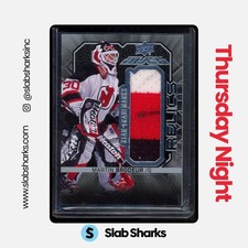 2017 UPPER DECK SPX #ST-MB MARTIN BRODEUR UD BLACK STAR TRADEMARKS JERSEY /199