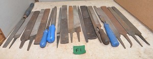 20 big US made farriers files Nichlson Simmond Disston K&F collectible tools F1