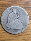 1871-S Seated Liberty Silver Half Dollar, Raw, Good Detail