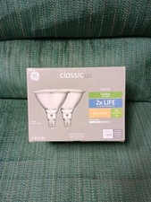 GE Classic LED 90W Par38 Medium Base Dimmable Outdoor Floodlight 2 Bulbs NIB 