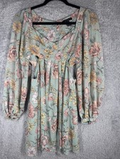 Forever 21 floral print dress with cut-outs Size Small