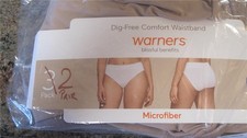 2 Pair WARNERS Blissful Benefits Hi-Cut Microfiber Panties Sz 2xl New