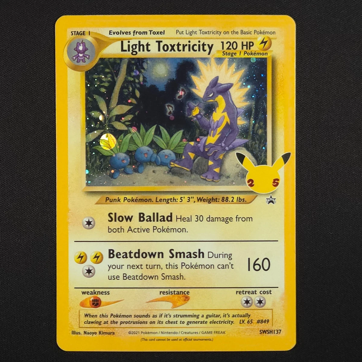 Light Toxtricity Pokémon TCG Cards for sale | eBay