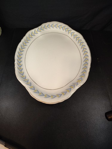 WS George Radisson China Apollo Oval Platter 16" Serving Platter Blue Yellow 40s - Picture 12 of 21
