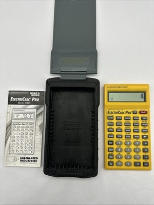 Construction Master Electricalc Pro 5060 V1 Calculator + Case + Guide *READ