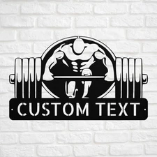Custom Fitness Club Metal Sign Personalized Decor Gift for Gym Lovers Gym Room