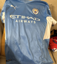 PUMA Manchester City Palmer #80 Blue White Soccer Jersey Shirt