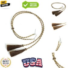 Braided Horsehair Stampede String with Tassel...