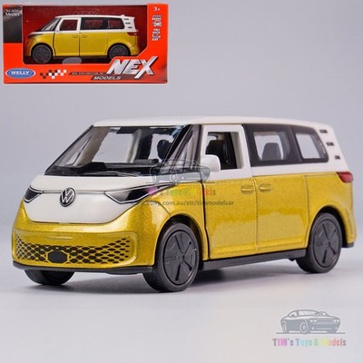 1:36 VW ID. Buzz Model Car Alloy Diecast Toy Vehicle Collection Kids Gift Gold