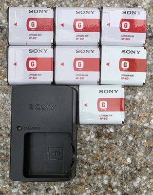 Genuine Sony Camera NP-BG1 Battery BC-CSG Charger 4 W50 W300 T100 HX9V HX20 more