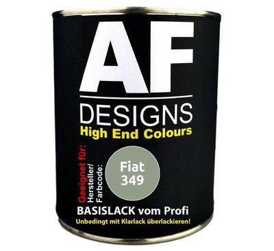 1L Autolack für Fiat 349 Verde Salvia Metallic  Autolack Spritzfertig