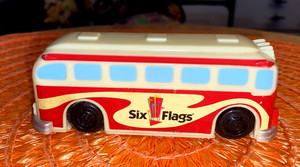 Mr. Six's Six Flags Amusement Park Bus with Roller Coaster Viewer Vekoma 2005