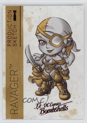 2018 Cryptozoic DC Bombshells Series II Ravager #A09 Sketch 3gq